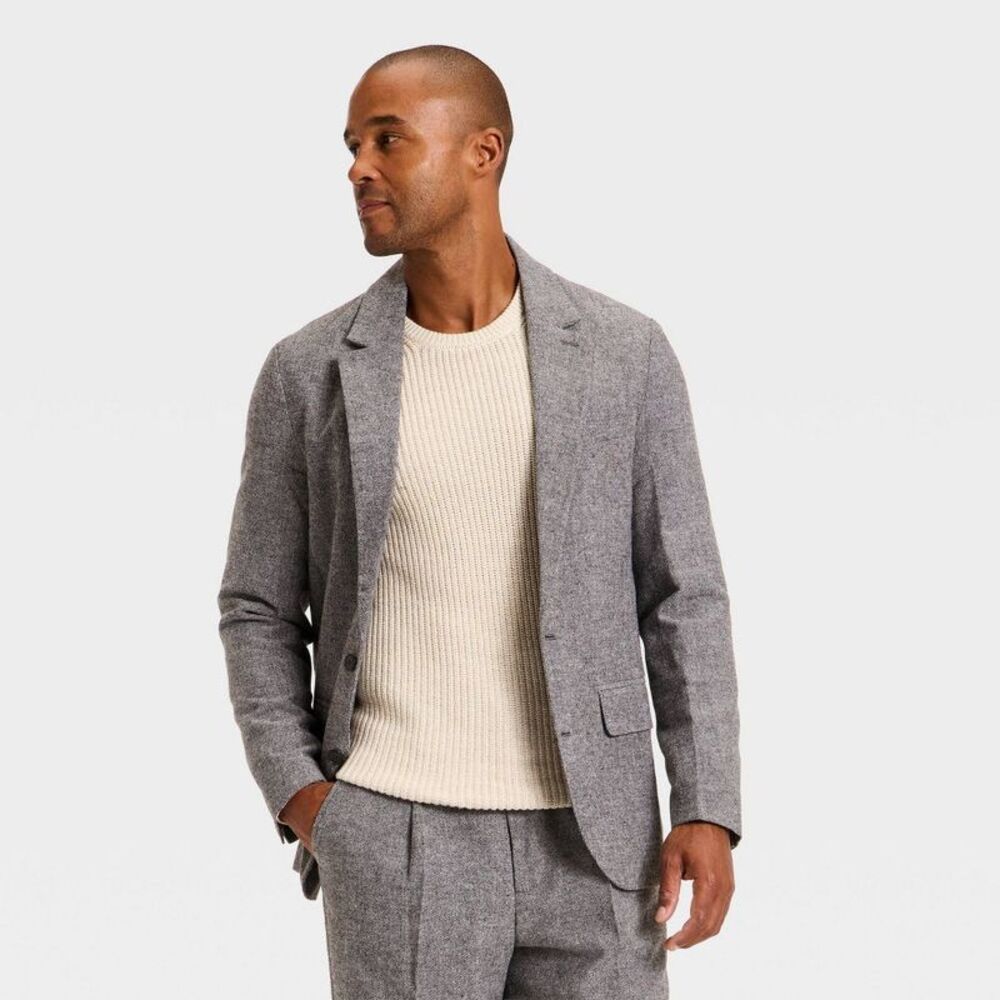 Men's Tweed Sportcoat Blazer - Goodfellow & Co Gray XXL